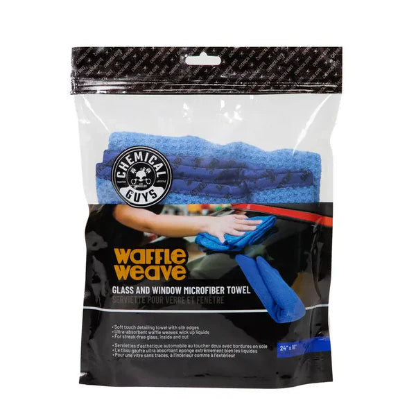 Chemical Guys Waffle Weave Glass and Window Mircofiber Towel