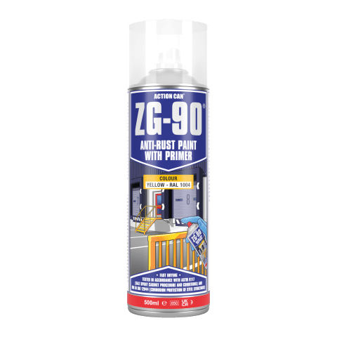 Action Can ZG-90 Rapid Dry Galvanise and Anti-Rust Paint with Primer