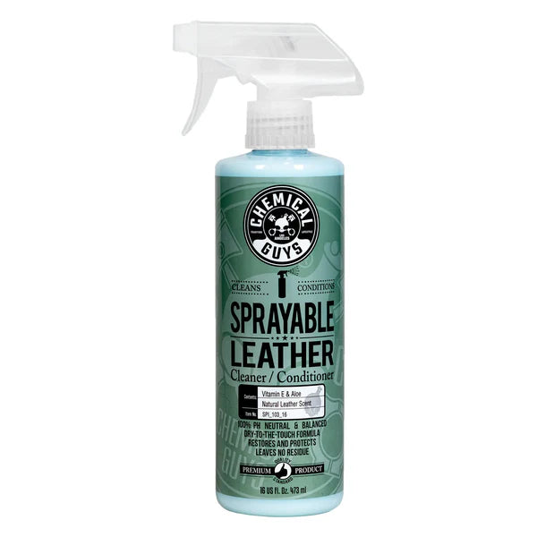 Chemical Guys Sprayable Leather Cleaner and Conditioner with VItamin E and Aloe