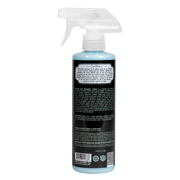 Chemical Guys Sprayable Leather Cleaner and Conditioner with VItamin E and Aloe