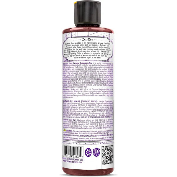 Chemical Guys Extreme Body Wash and Wax Car Wash Soap