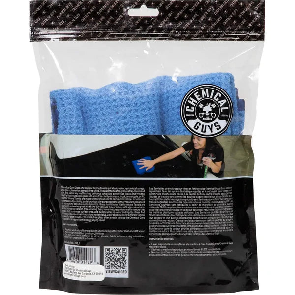 Chemical Guys Waffle Weave Glass and Window Mircofiber Towel