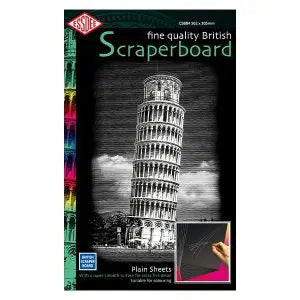 Essdee Black Scraperboard (5 Sheets)