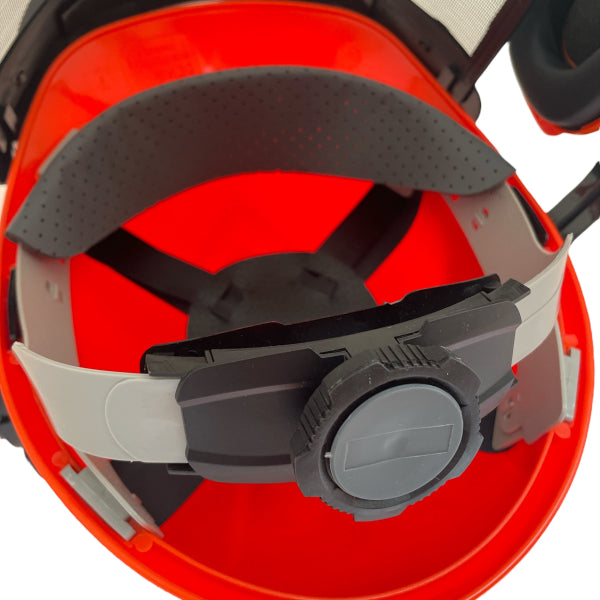 CEuk Chainsaw Safety Forestry Helmet with Protective Ear Muffs and Mesh Visor
