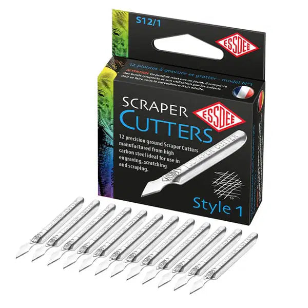 Essdee Scraper Cutter Tools (Style 1 - Box of 12)