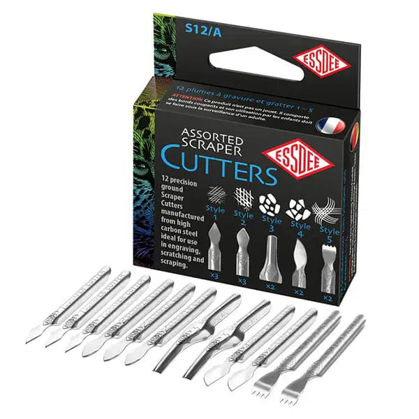 Essdee 5 Assorted Scraper Cutters (Box of 12)