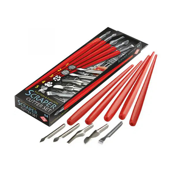 Essdee Scraper Cutter and Handle Set (Box of 5)