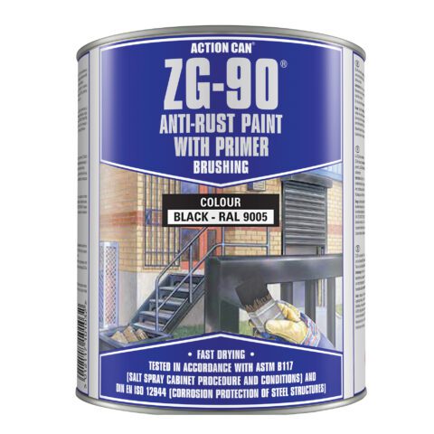 Action Can ZG-90 Rapid Dry Galvanise and Anti-Rust Paint with Primer