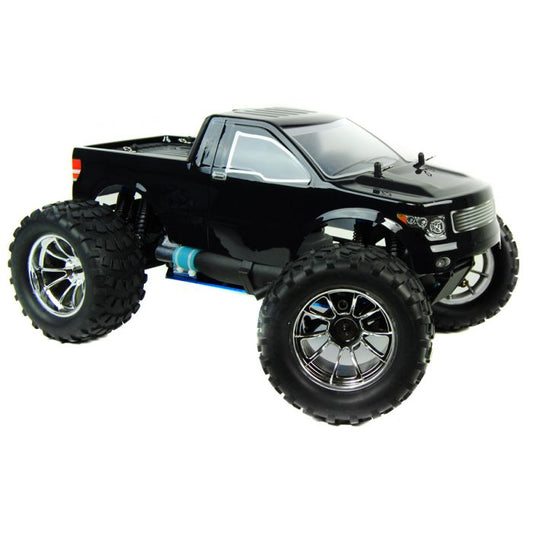 HSP Racing Bug Crusher 1:10 Nitro RC Monster Truck 2.4GHz - Black Pick Up