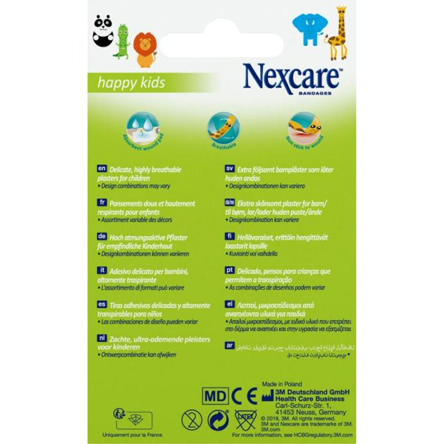 Nexcare Happy Kids Plasters (Pack of 20)