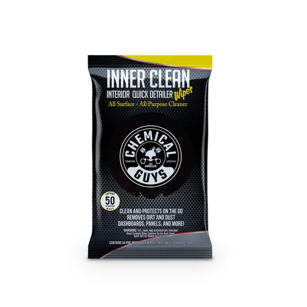Chemical Guys InnerClean Interior Quick Detailer and Protectant Car Wipes
