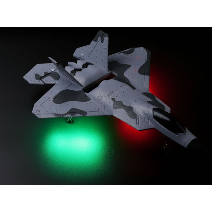 WL Toys F-22A Raptor RTF 3CH RC Plane with 3D/6G Autopilot Gyro