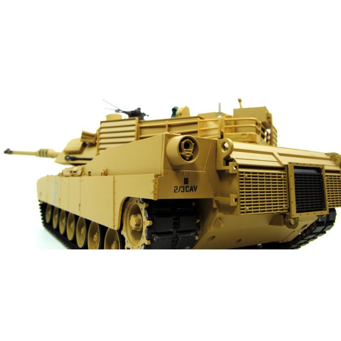 Heng Long 1:16 M1A2 Abrams RC BB Tank with Smoke and Sound - Metal Upgraded PRO Version