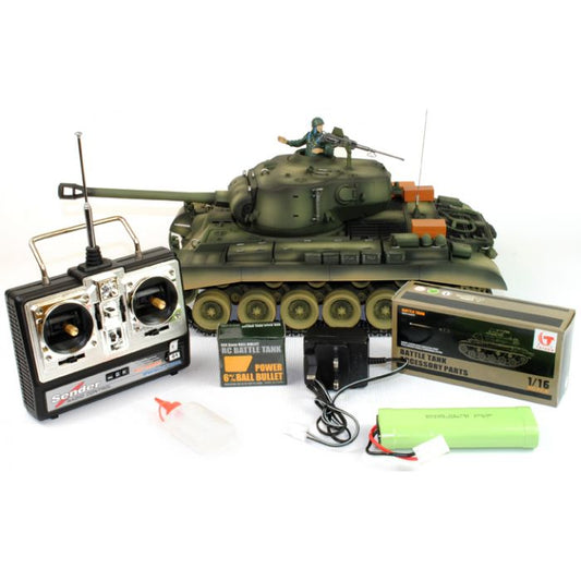 Taigen Hand Painted M26 Pershing RC Tank - Metal Upgrade