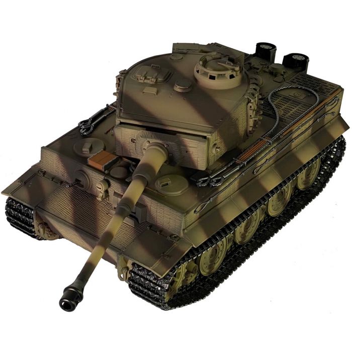 Taigen Hand Painted Tiger RC Tank - Full Metal Upgrade - 360° Turret