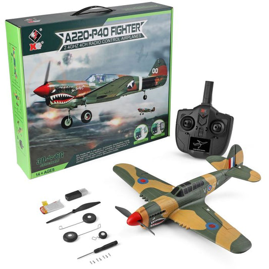 WL Toys Warbird RTF 4CH RC Plane with Autopilot Gyro