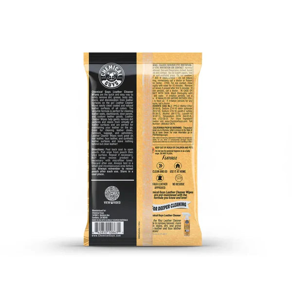 Chemical Guys Leather Cleaner Wipes