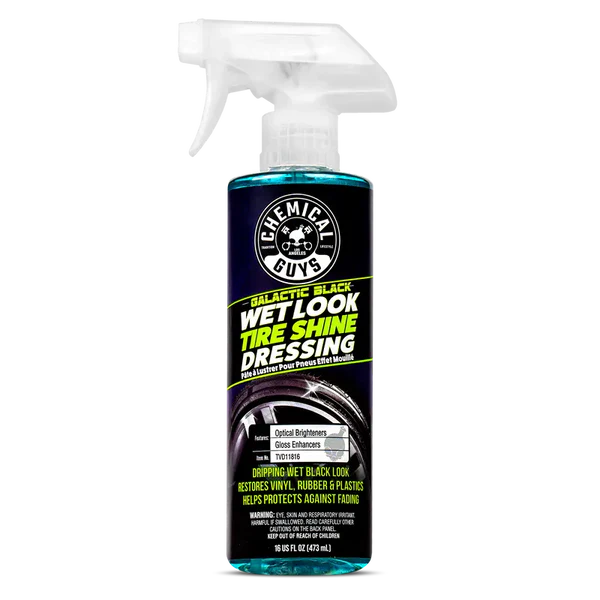 Chemical Guys Galactic Black Wet Look Tyre Shine and Applicator Pad Kit
