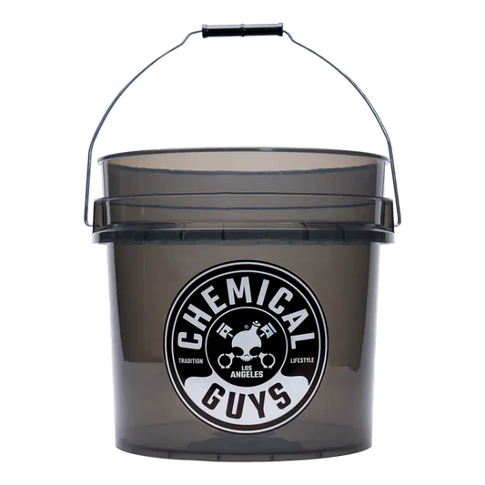 Chemical Guys Heavy Duty Ultra Clear Obsidian Black Bucket (4.25 Gallon)