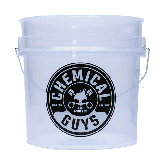 Chemical Guys Heavy Duty Ultra Clear Detailing Bucket (4.25 Gallon)