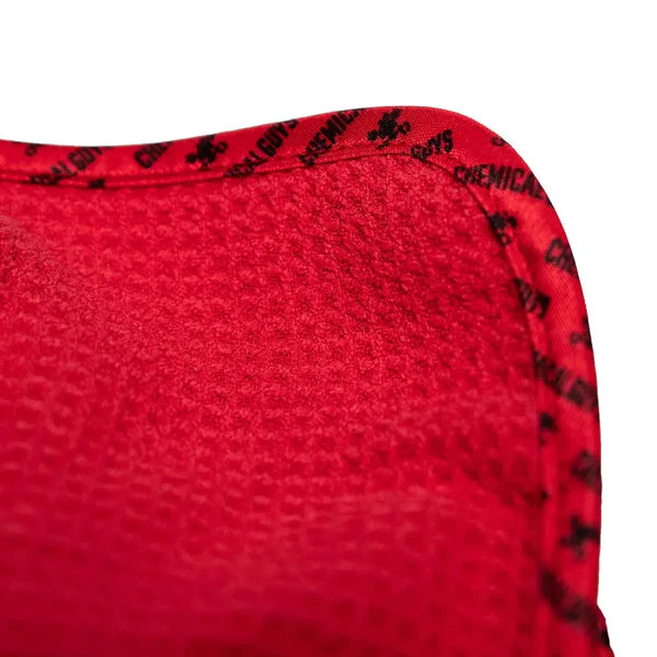 Chemical Guys Red Waffle Weave Glass and Window Microfiber Towel