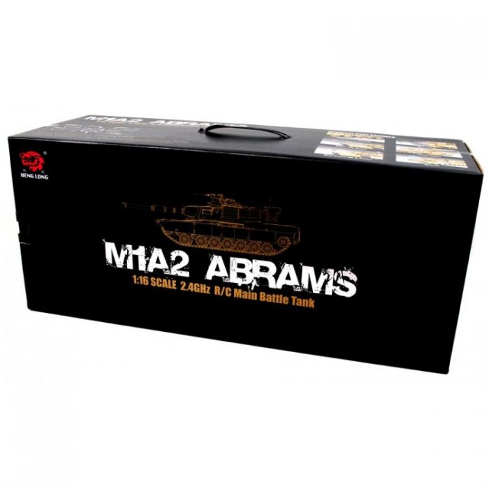 Heng Long 1:16 M1A2 Abrams RC Tank with Smoke, Sound, and BB Gun