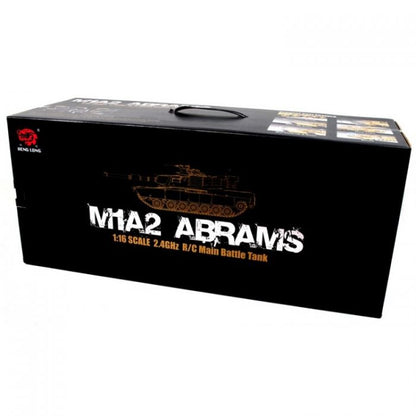 Heng Long 1:16 M1A2 Abrams RC Tank with Smoke, Sound, and BB Gun