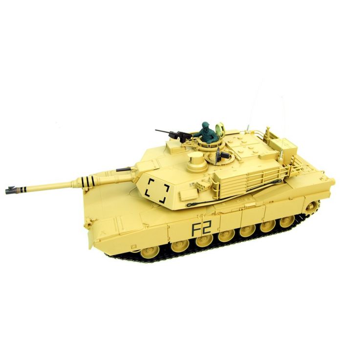 Heng Long 1:16 M1A2 Abrams RC Tank with Smoke, Sound, and BB Gun