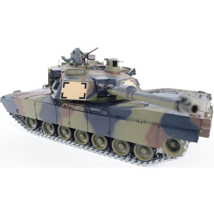 Heng Long 1:16 M1A2 Abrams Firing RC Tank - Camouflage Paint - PRO Version