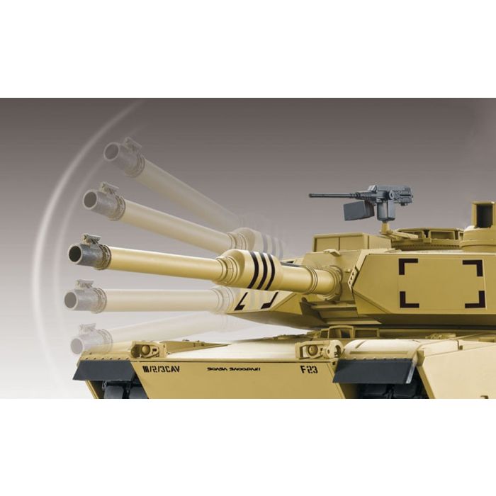 Heng Long 1:16 M1A2 Abrams Firing RC Tank - Camouflage Paint - PRO Version