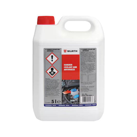 Würth Concentrated Red Antifreeze and Summer Coolant