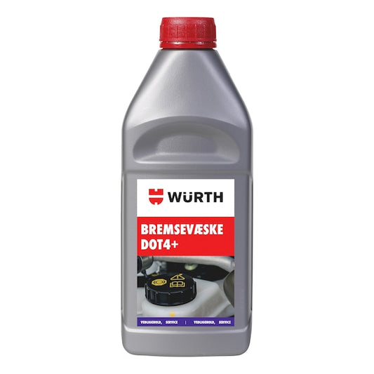 Würth Brake Fluid DOT 4+ for Hydraulic Brake Systems