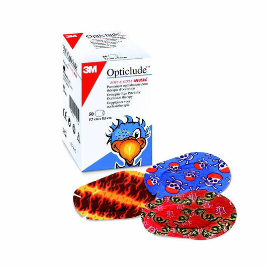 Opticlude Boys and Girls Maxi Othoptic Eye Patches (Pack of 50)