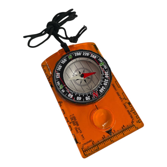 CEuk Waterproof Compass with Map Scale Orange
