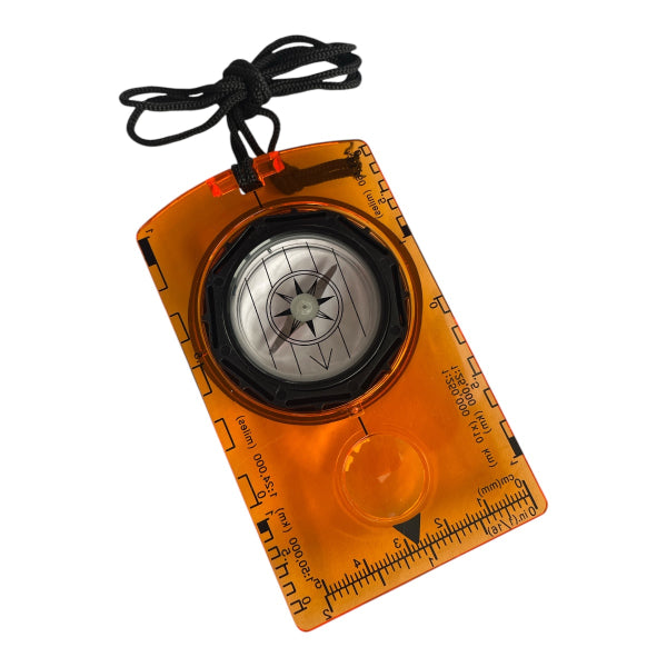CEuk Waterproof Compass with Map Scale Orange