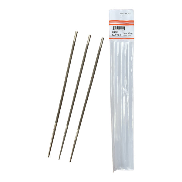 CEuk Chainsaw Round File 3 Pack - 3/16" (4.8mm)