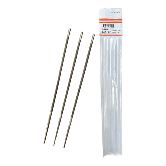 CEuk Chainsaw Round File 3 Pack - 3/16" (4.8mm)