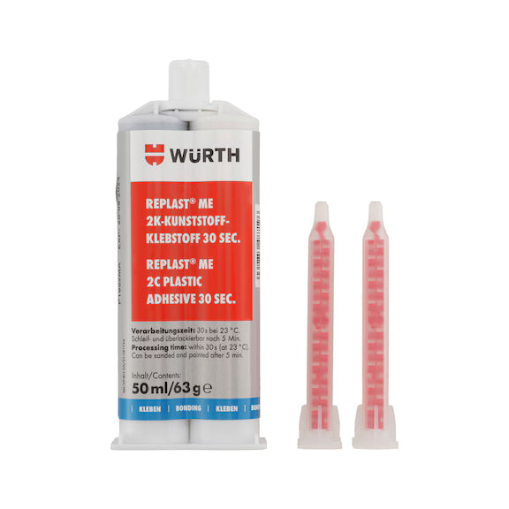 Würth Replast ME 2C Plastic Adhesive 30 Sec