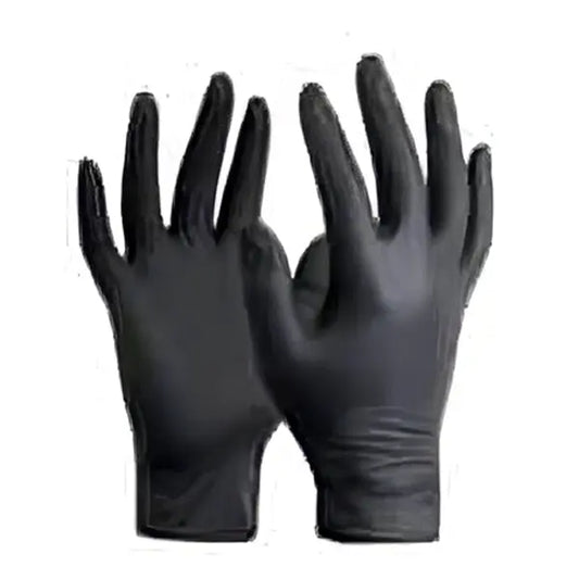 Chemical Guys Premium Thick Disposable Black Nitrile Gloves (Pack of 100)