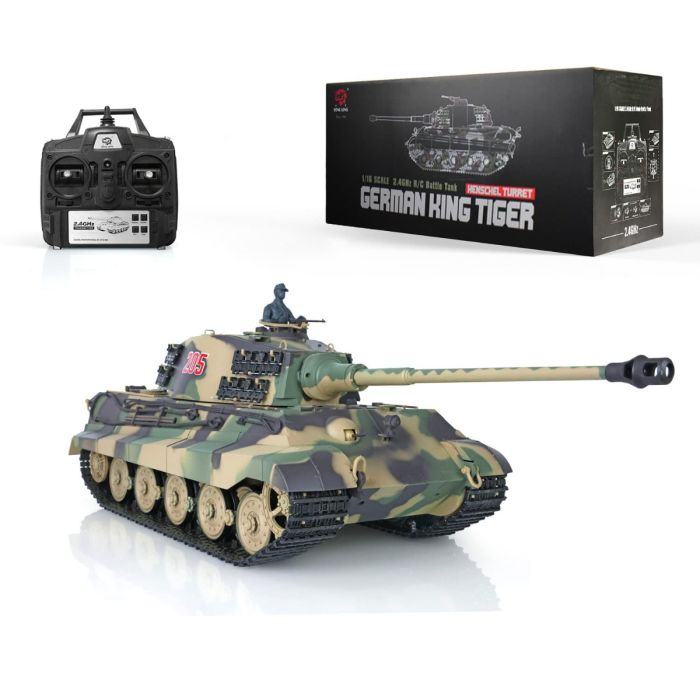 Heng Long 1:16 King Tiger Henschel RC Tank with Smoke and Sound