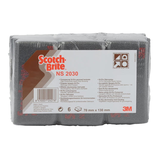 3M Scotch-Brite Heavy Duty Scouring Pads NS2030 (Pack of 6)