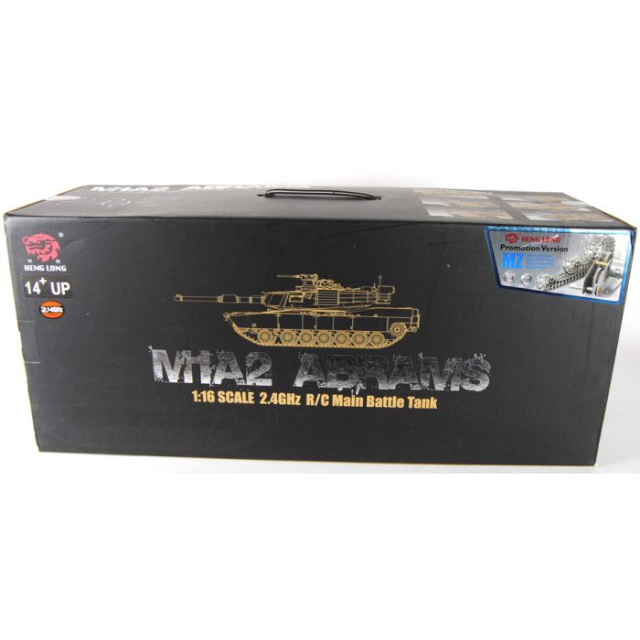 Heng Long 1:16 M1A2 Abrams Firing RC Tank - Camouflage Paint - PRO Version