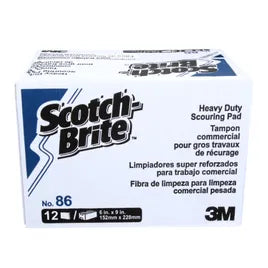 3M Scotch-Brite Heavy Duty Scouring Pad 86 (Pack of 10)