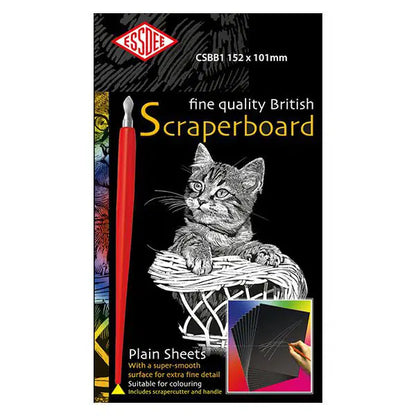Essdee Black Scraperboard (10 Sheets)