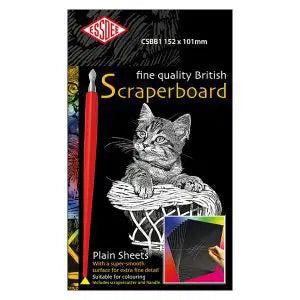 Essdee Black Scraperboard (5 Sheets)