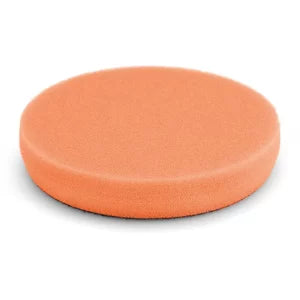 An orange medium-hard sponge with a fine structure, designed for polishing purposes.