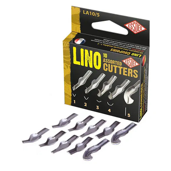 Essdee 10 Assorted Lino Cutters (Styles 1 - 5)