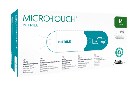 Ansell Micro-Touch Nitrile Examination Gloves