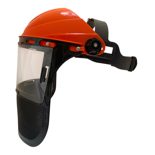 CEuk Browguard Safety Visor with Polycarbonate and Mesh Visor