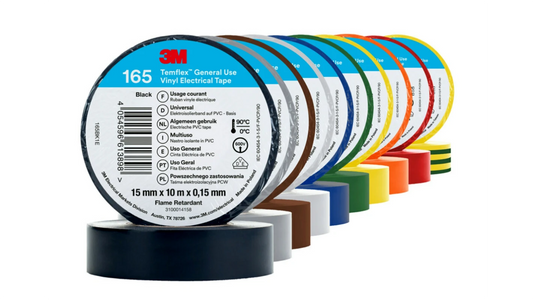 3M Temflex Vinyl Electrical Tape 165 (Previously Temflex 1500)